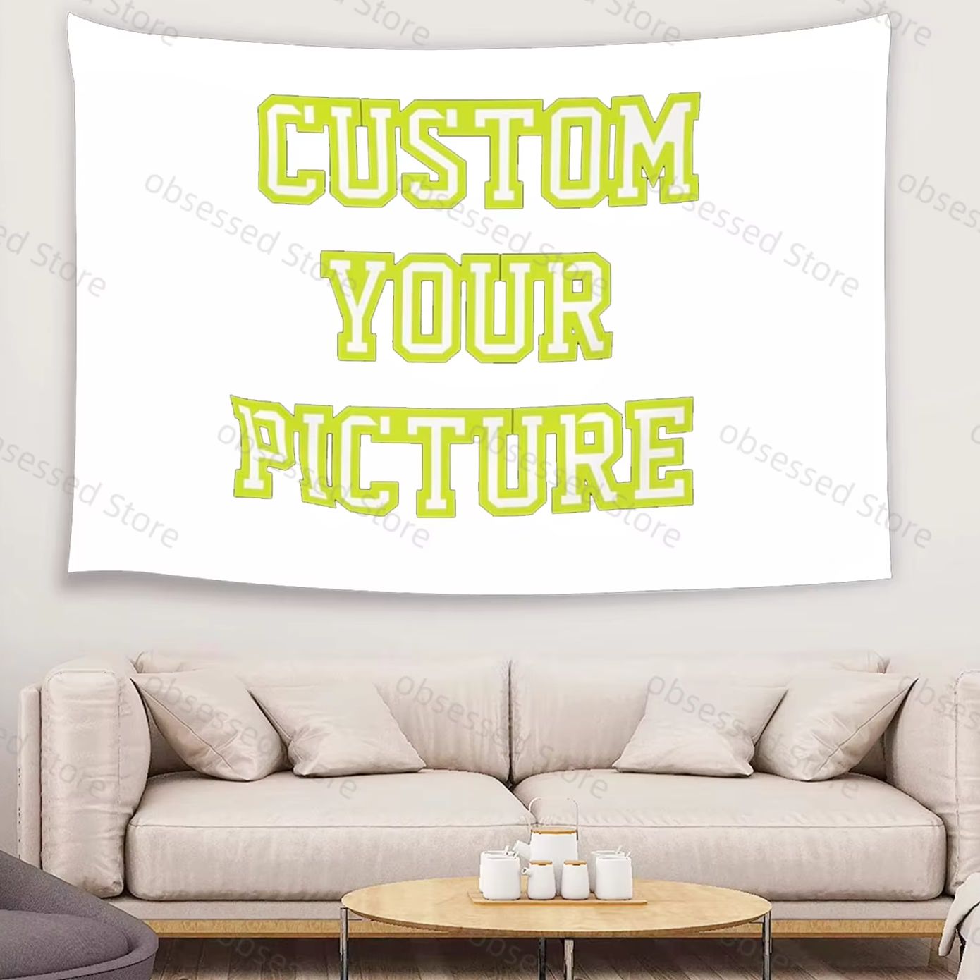 Home Textiles & Decorations - การพิมพ์ผ้าทอแบบกำหนดเองสำหรับรูปภาพของคุณ, ของตกแต่งผนังห้อง, การปรับแต่งผ้าทอ, ผลิตภัณฑ์สิ่งทอสำหรับบ้าน