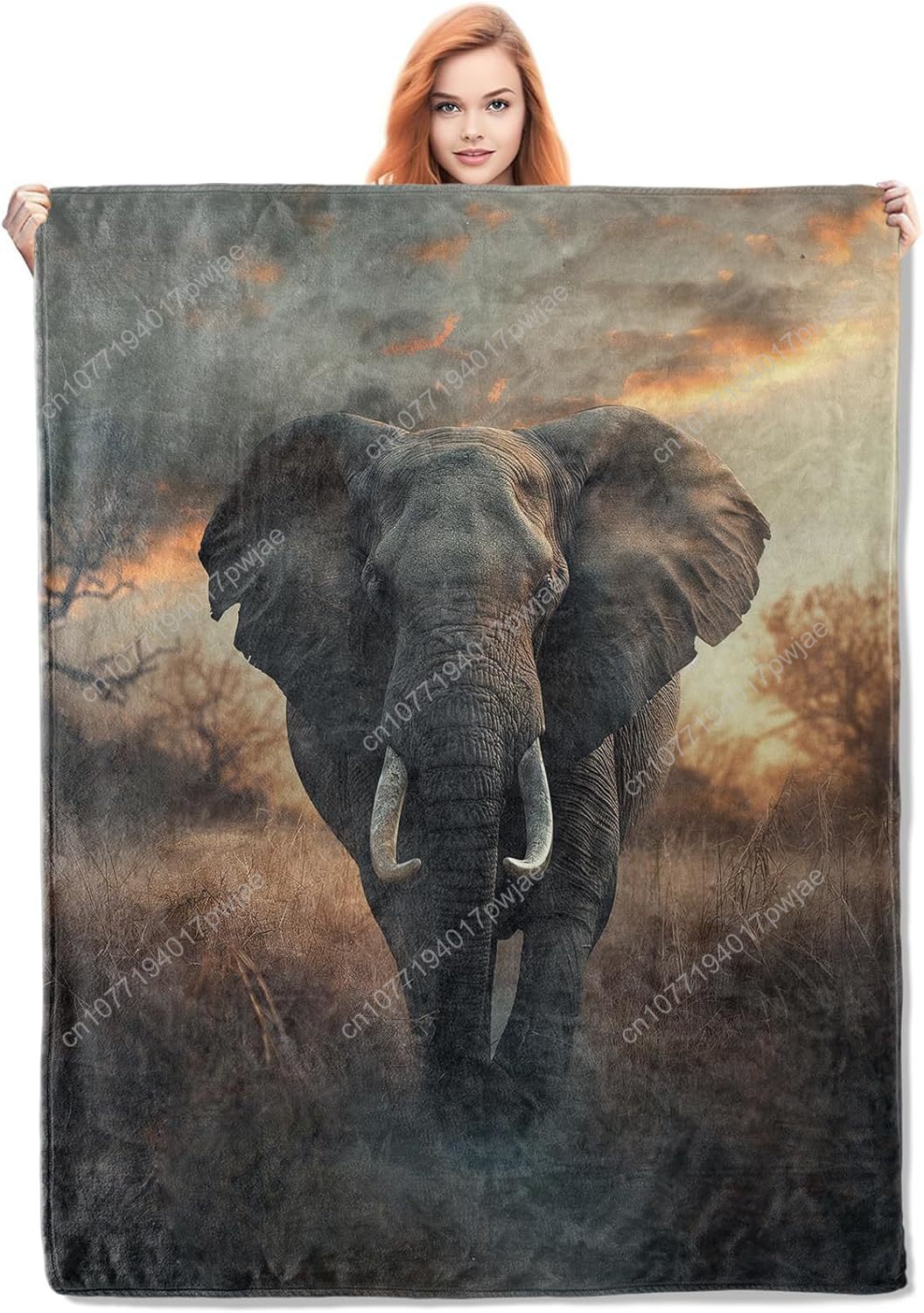 Home Textiles & Decorations - ผ้าห่มขนช้าง ลายธรรมชาติสมจริง ผ้าห่มขนช้างนุ่มสบาย ขนาดนิ้ว เหมาะสำหรับคนรักธรรมชาติ ผ้าห่มสั่งทำพิเศษ
