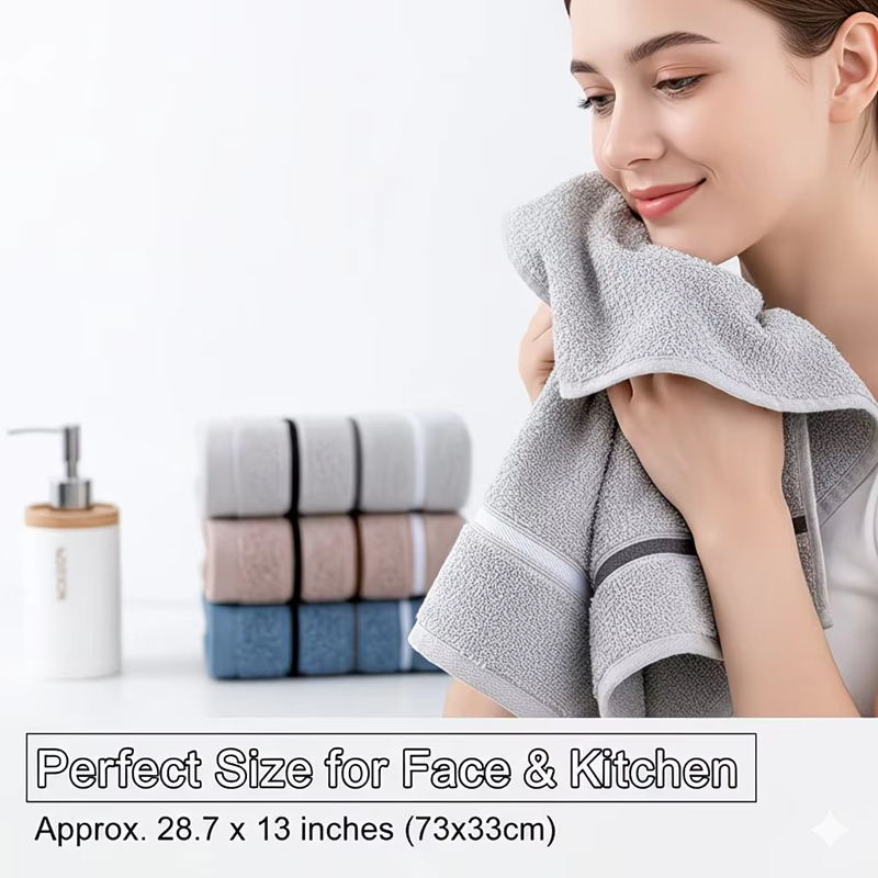 ผ้าขนหนูเนื้อนุ่มคุณภาพพรีเมีย - Home Textiles Face Towel บทวิจารณ์และราคา