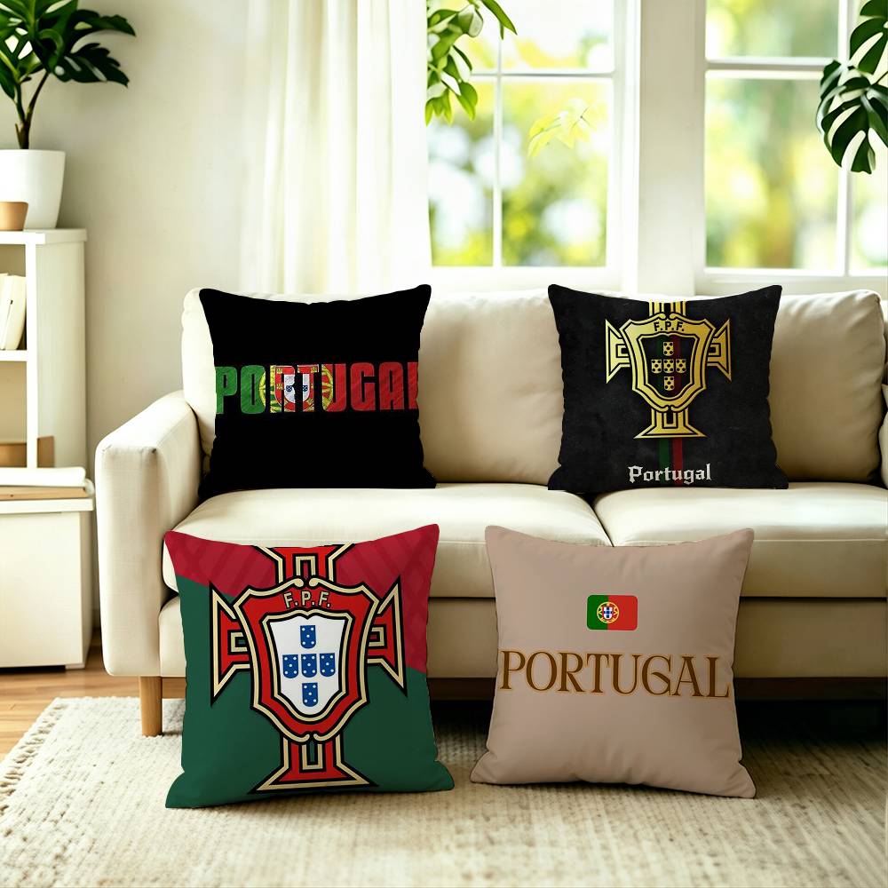 ปลอกหมอนพิมพ์ลายสองด้านรูปธงชา - Home Textiles Portugal บทวิจารณ์และราคา