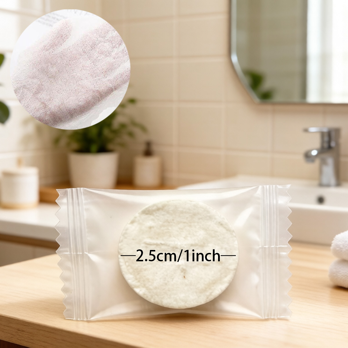 ผ้าเช็ดหน้าแบบอัดเม็ดพกพา 100  - Home Textiles Face Towel บทวิจารณ์และราคา