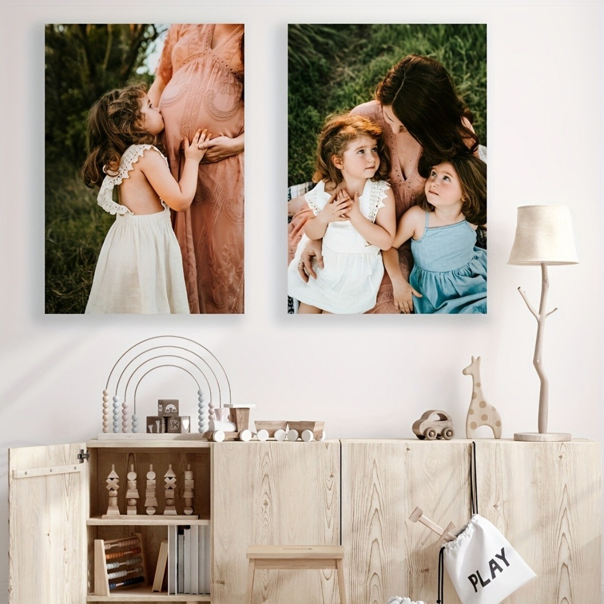 งานศิลปะติดผนังที่ปรับแต่งได้— - Home Textiles & Decorations บทวิจารณ์และราคา